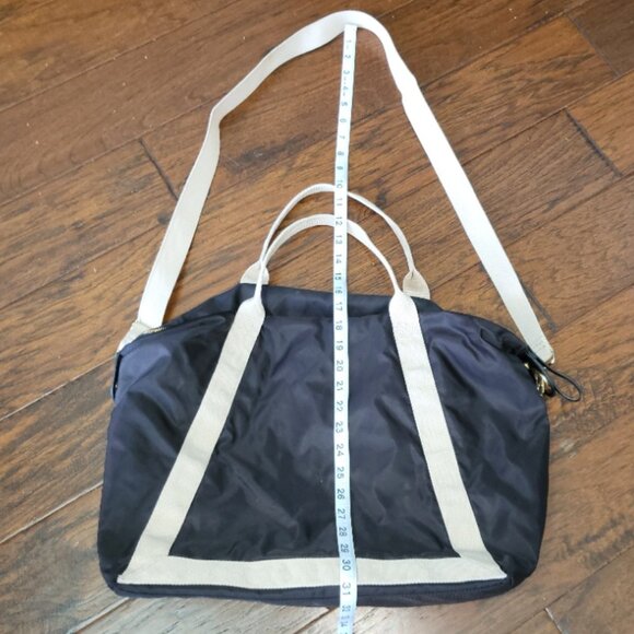 H&M Duffle Bag Overnight Weekender Neutral Preppy Athletic Geometric Normcore - Picture 14 of 16